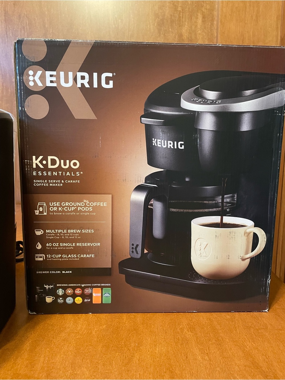 Keurig K Duo Essentials - Black 2-in-1 Single Serve and Carafe Coffee Maker - Picture 12 of 16